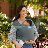 Moby Reversible Elements Wrap - Jade/Charcoal - Moby Wrap NZ