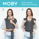 Moby Classic Wrap - Heathered Grey - Moby Wrap NZ 